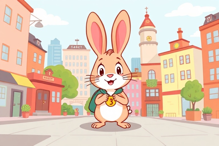 The Urban Odyssey of Thunsay: A Rabbit's Quest for the Lost Locket