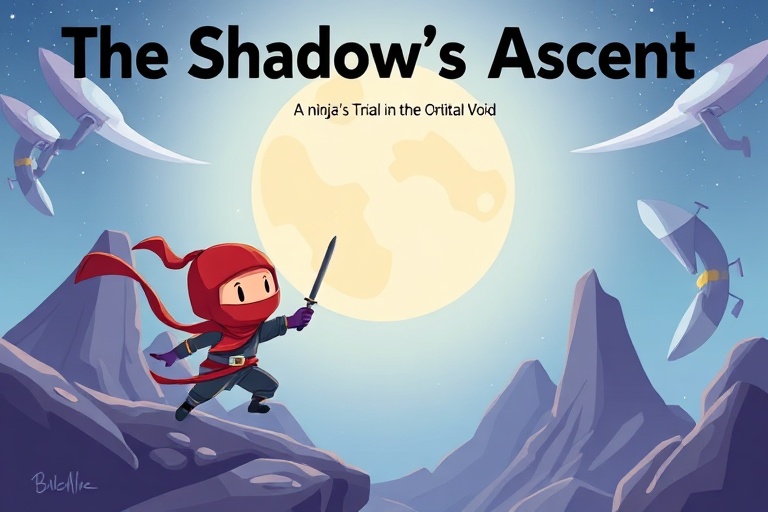 The Shadow's Ascent: A Ninja's Trial in the Orbital Void
