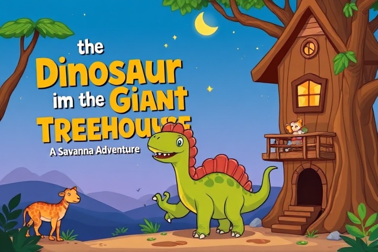 The Dinosaur in the Giant Treehouse: A Savanna Adventure
