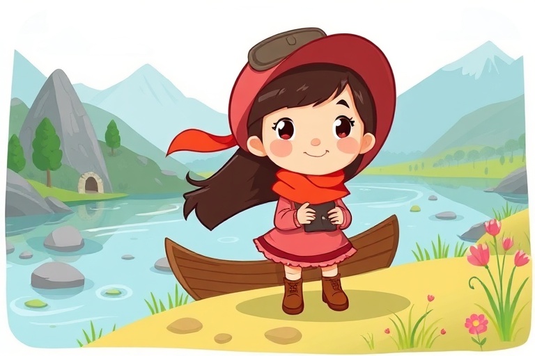 The Adventure of Nia the Cartographer: Small Steps Across the Misty River