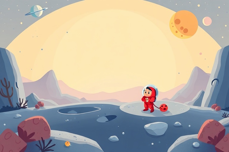 The Red Cell's Journey: A Prince's Discovery in the Moon Base