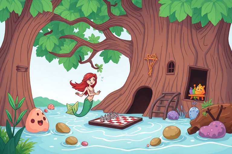 The Mermaid in the Giant Treehouse: A Chess Match of Courage