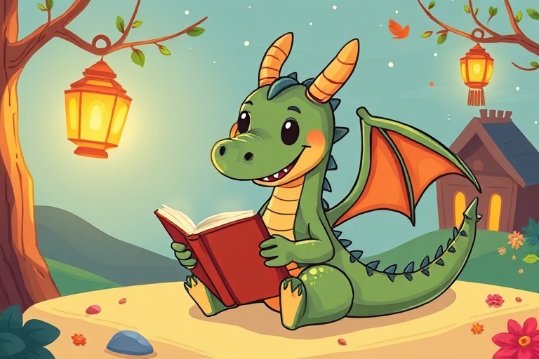 The Dragon Who Read by Lantern Light