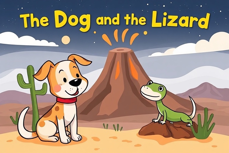 The Dog and the Lizard: A Desert Volcano Adventure