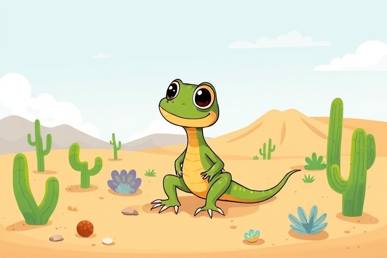 The Little Lizard's Desert Discovery
