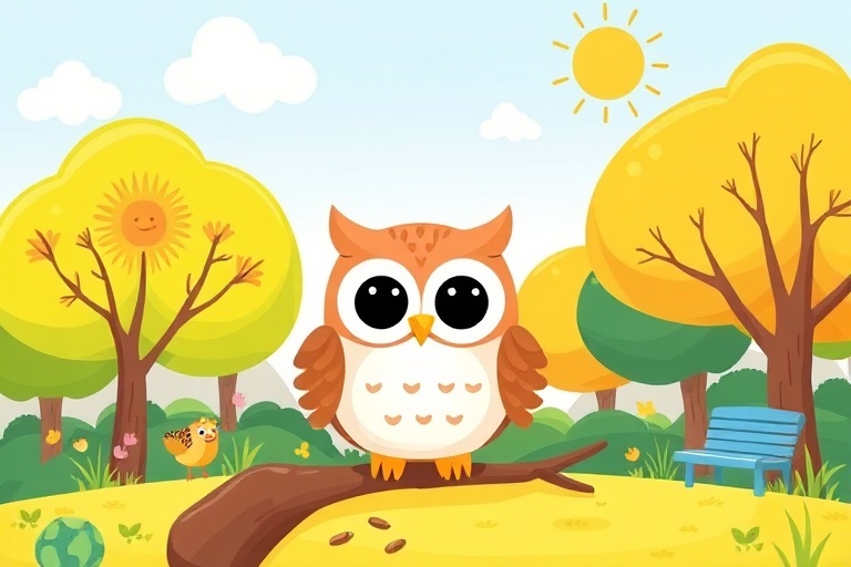 The Owl and the Sunny Park