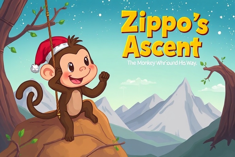 Zippo's Ascent: The Monkey Who Found His Way
