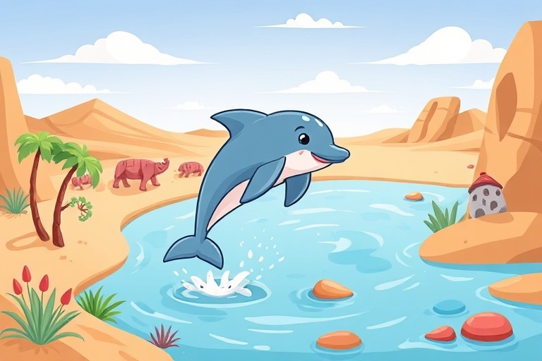 The Dolphin of the Desert Oasis: A Tale of Being Yourself