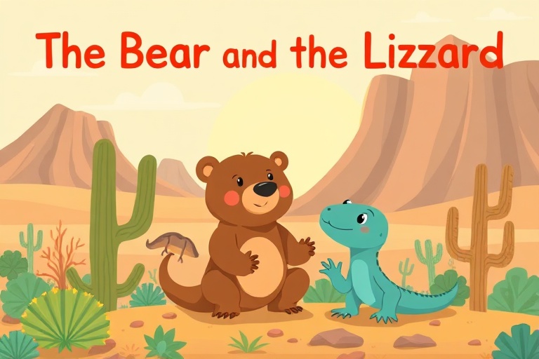 The Bear and the Lizard: A Desert Island Storm