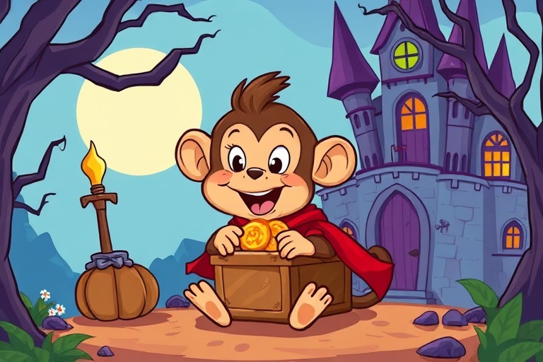 The Monkey's Lost Treasure in the Vampire Castle