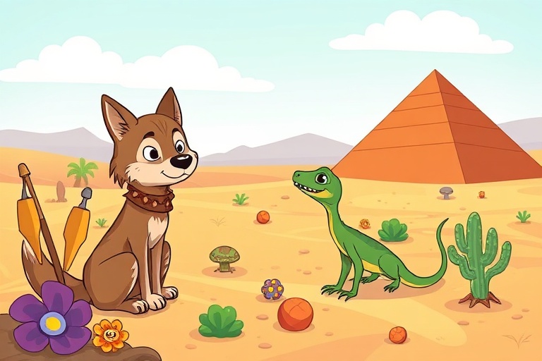 The Wolf and the Lizard: A Desert Pyramid Adventure