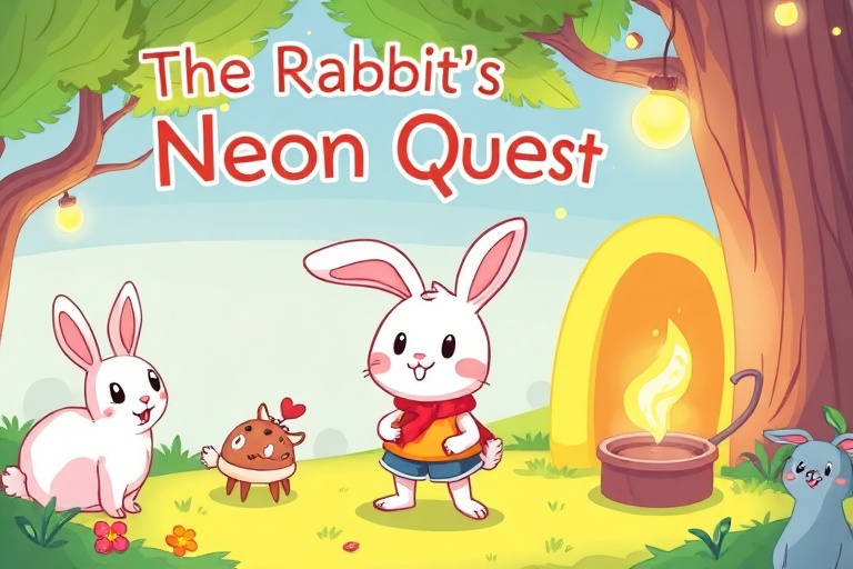 The Rabbit's Neon Quest