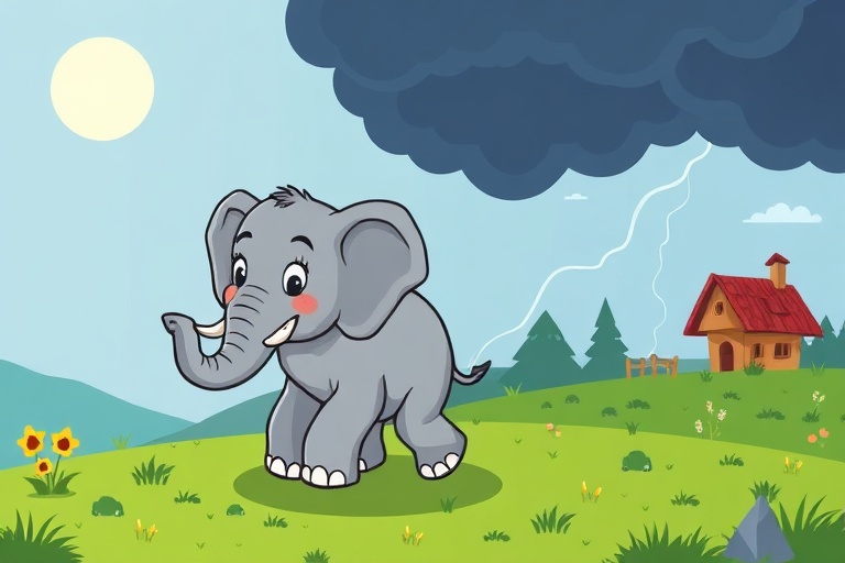 The Elephant Who Outran the Storm: A Time-Traveling Tale