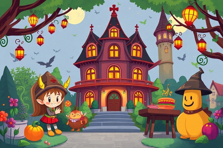 The Elf of the Verdant Bazaar: A Haunted Mansion Mystery