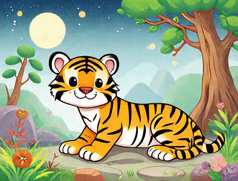 The Tiger of Tranquil Base: A Lunar Sanctuary Discovery