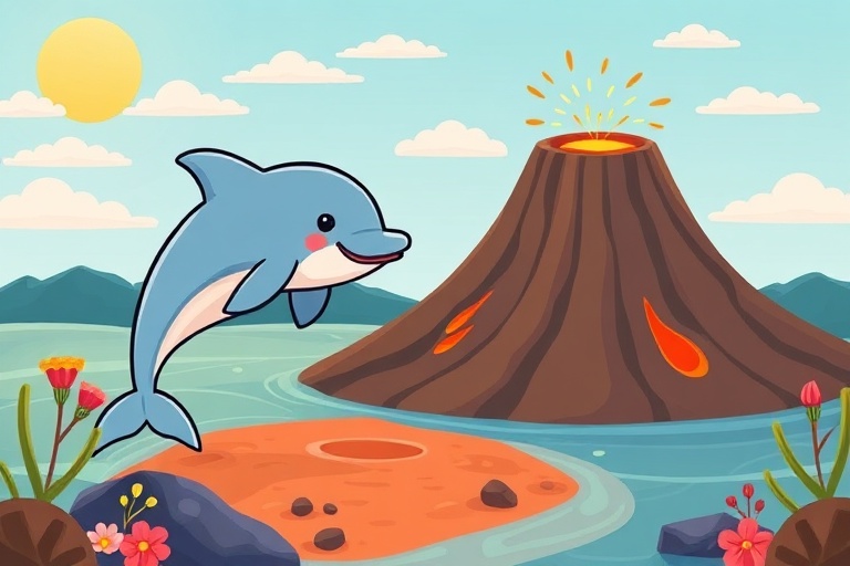 The Dolphin and the Volcano: A Story of Kindness
