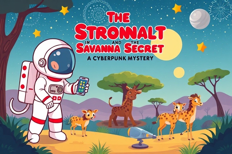 The Astronaut and the Savanna Secret: A Cyberpunk Mystery
