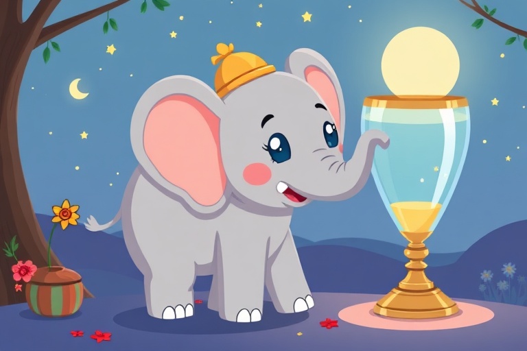 The Elephant and the Big Glass