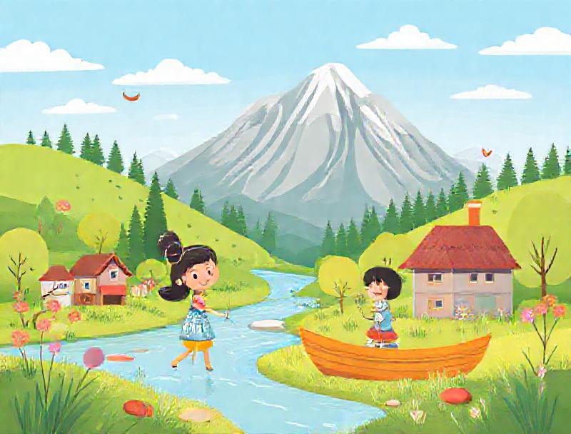 Nia and the Misty River: A Cartographer's Journey