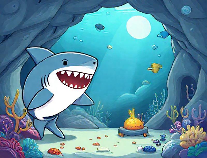 The Shark's Slow Discovery: A Tale from the Subterranean Laboratory