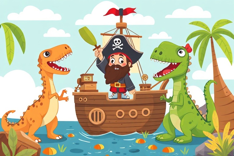 The Pirate Who Sang with Dinosaurs