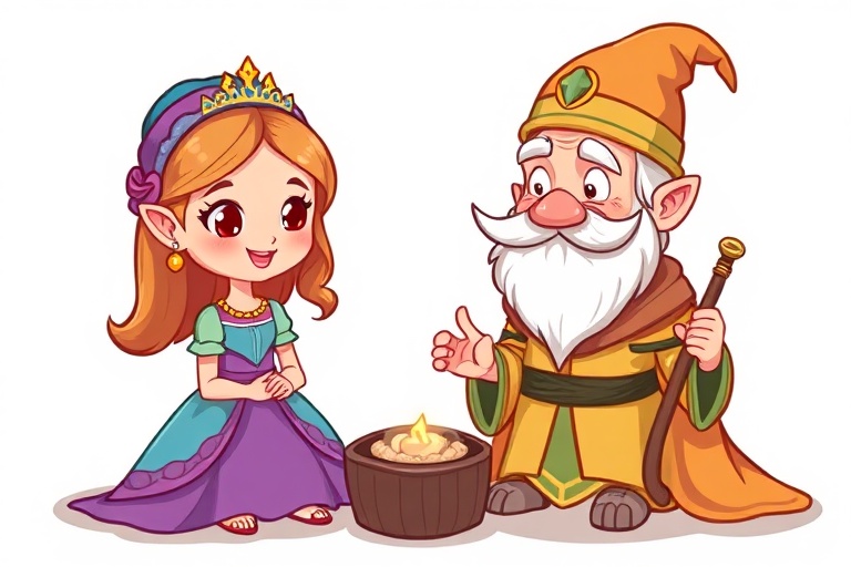The Neon Princess and the Wise Elder