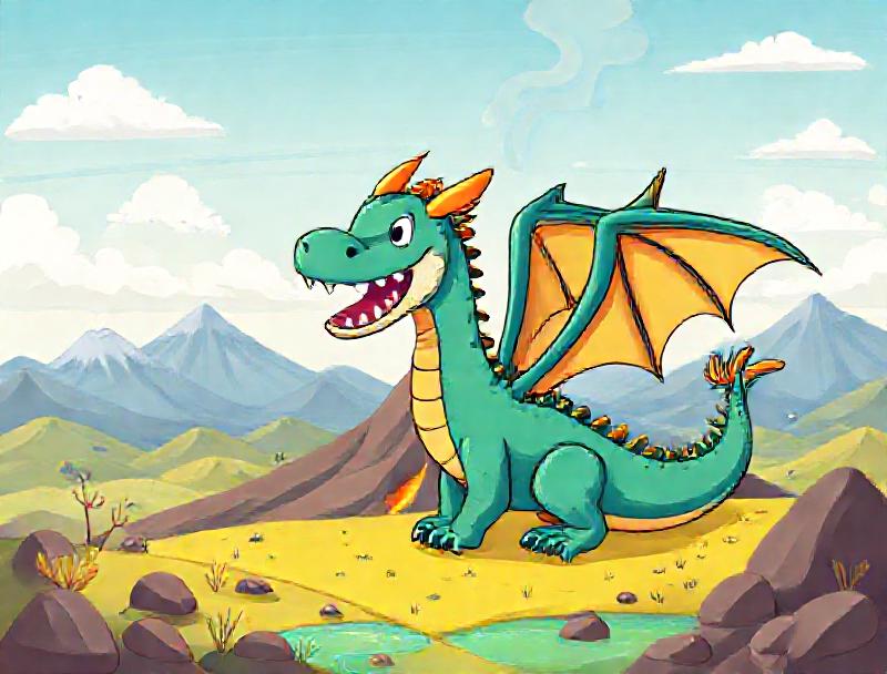 The Dragon of the Volcano